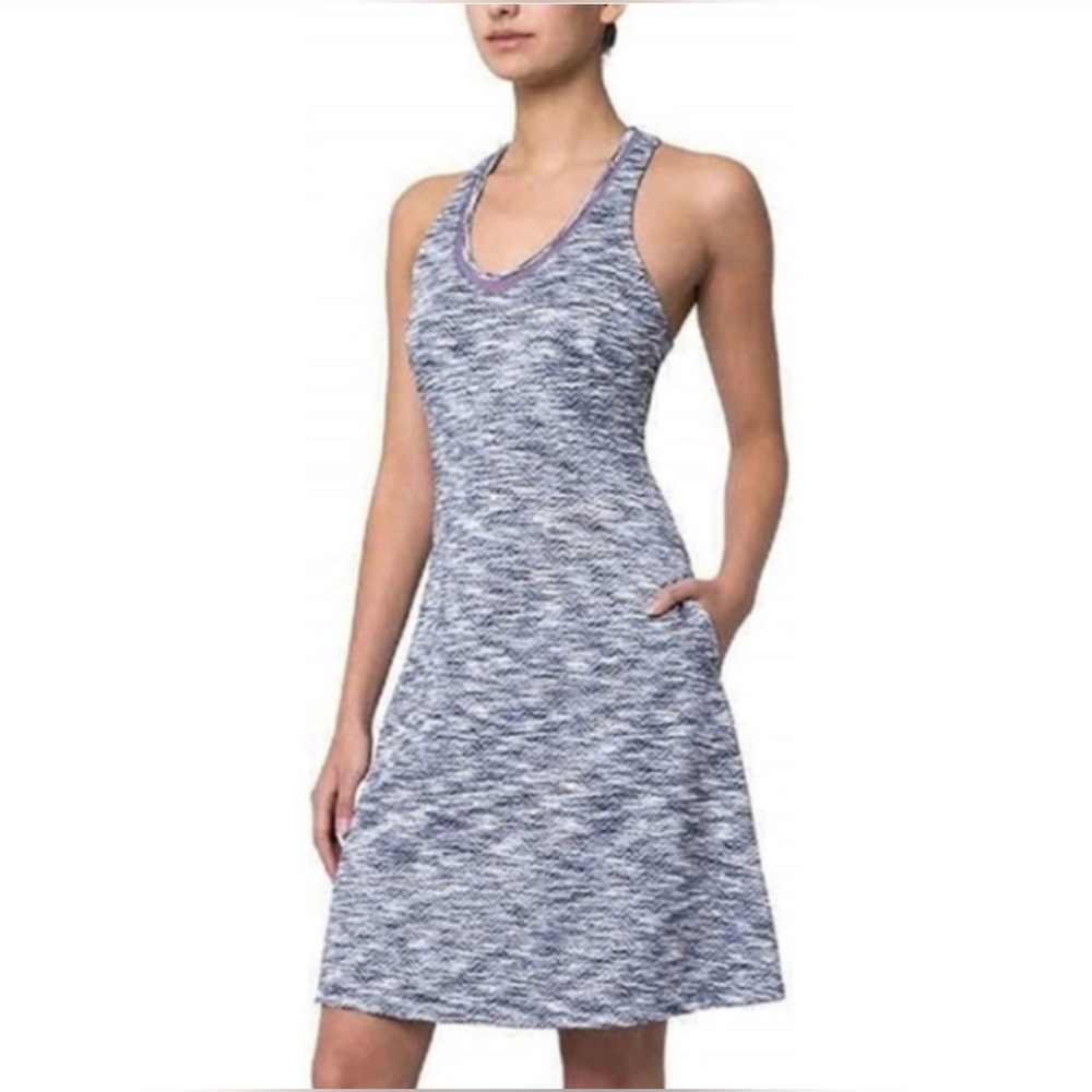 MPG Purple V-Neck Athletic Performance Gear Racerback Dress